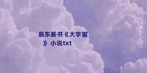 辰东新书《大宇宙》 小说txt